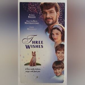 1995 Three Wishes Movie VHS! Patrick Swazye!